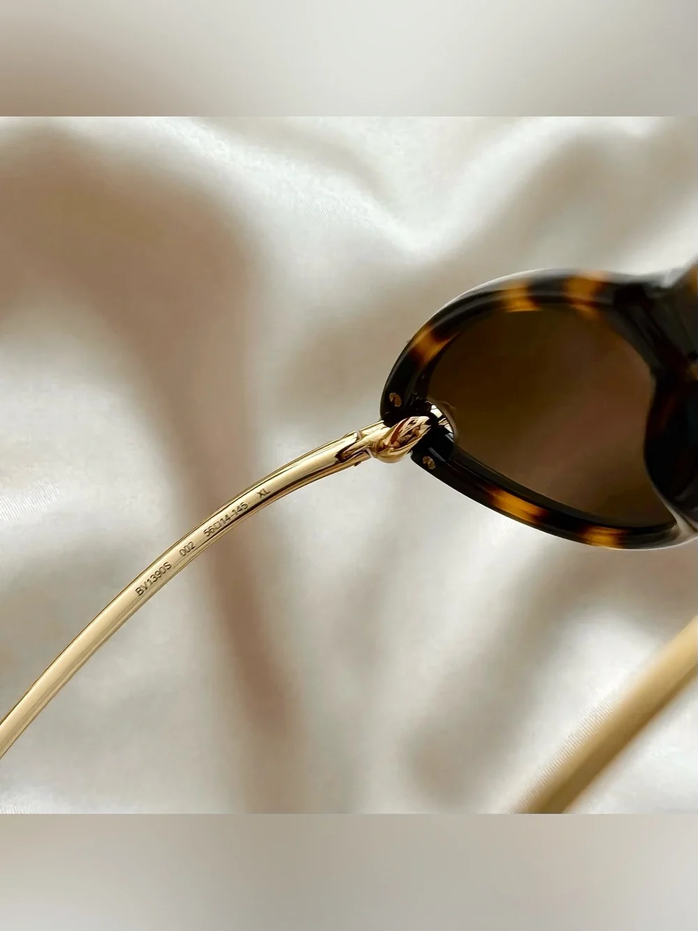 AUTHENTIC BOTTEGA VENETA BV1390S CAT-EYE SUNGLASSES – HAVANA WITH GOLD